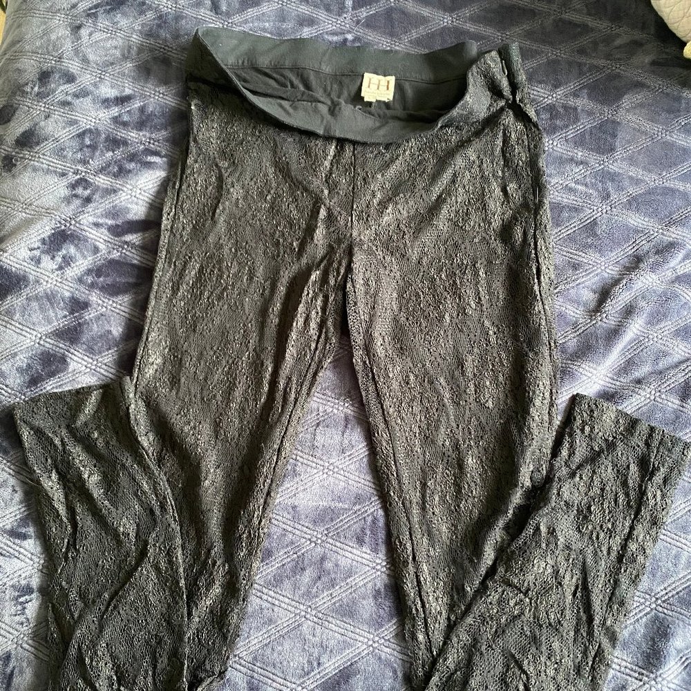 Haute Hippie Black Lace Pants | L